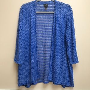 TRAVELER'S COLLECTION CHICO'S OPEN FRONT CARDIGAN